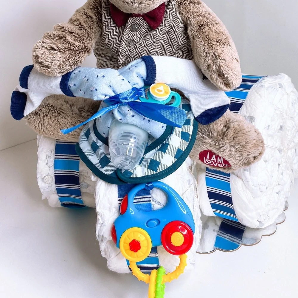 Motorcycle Diaper Cake